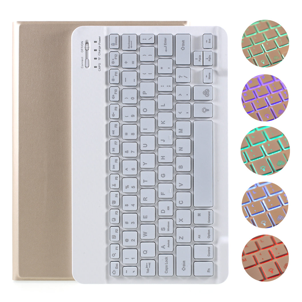 Bluetooth Backlight Keyboard Leather Stand Cover for Samsung Galaxy Tab S6 Lite 10.4 (2020) P610 P615