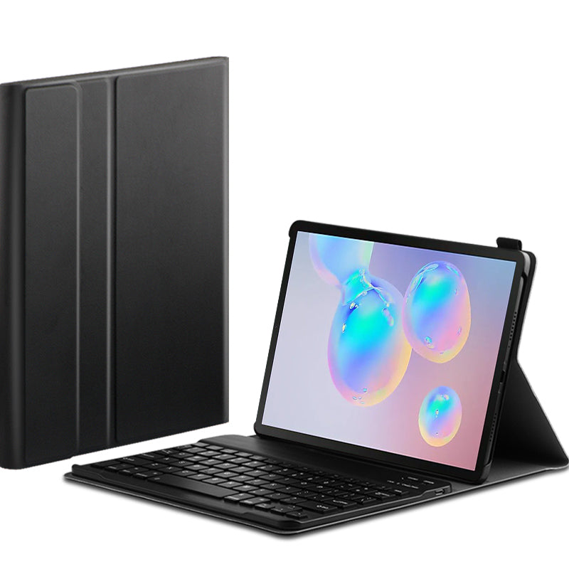 AJIUYU for Samsung Galaxy Tab S6 2-in-1 Wireless Touch Bluetooth Keyboard Leather Protector Case