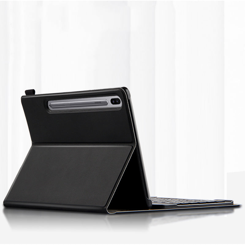 AJIUYU for Samsung Galaxy Tab S6 2-in-1 Wireless Touch Bluetooth Keyboard Leather Protector Case