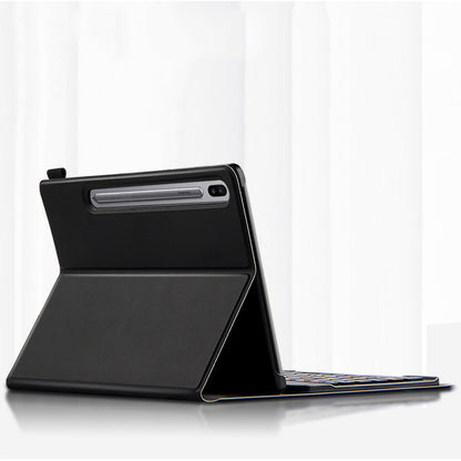 AJIUYU for Samsung Galaxy Tab S6 2-in-1 Wireless Touch Bluetooth Keyboard Leather Protector Case