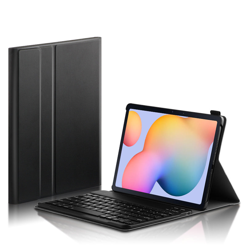 AJIUYU for Samsung Galaxy Tab S7/Tab S8 2-in-1 Wireless Touch Bluetooth Keyboard Leather Protector Cover