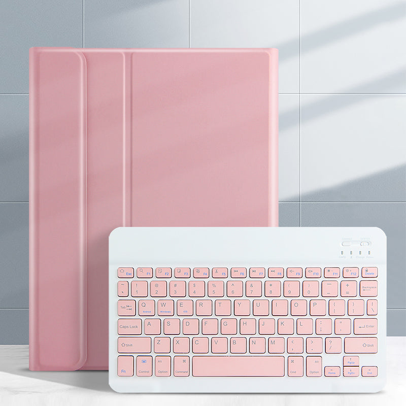 AJIUYU Wireless Bluetooth Keyboard 2-in-1 Leather Shell with Pen Slot for iPad Pro 10.5-inch (2017)/Air 10.5 inch (2019)