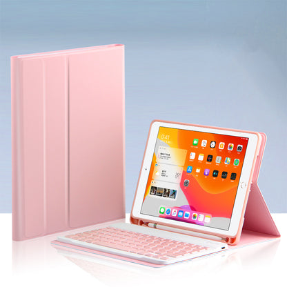 AJIUYU Wireless Bluetooth Keyboard 2-in-1 Leather Shell with Pen Slot for iPad Pro 10.5-inch (2017)/Air 10.5 inch (2019)