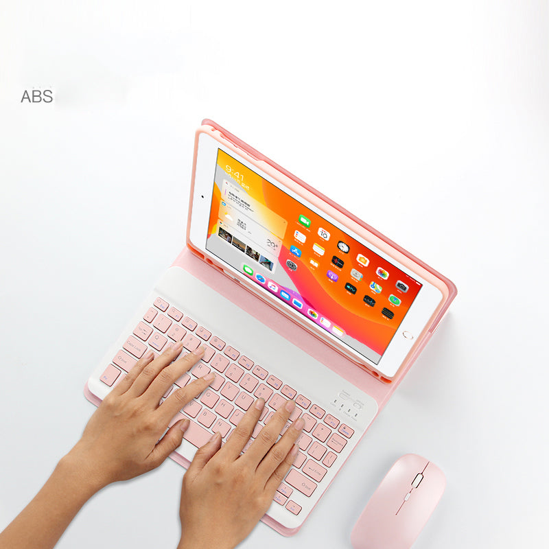 AJIUYU Wireless Bluetooth Keyboard 2-in-1 Leather Shell with Pen Slot for iPad Pro 10.5-inch (2017)/Air 10.5 inch (2019)