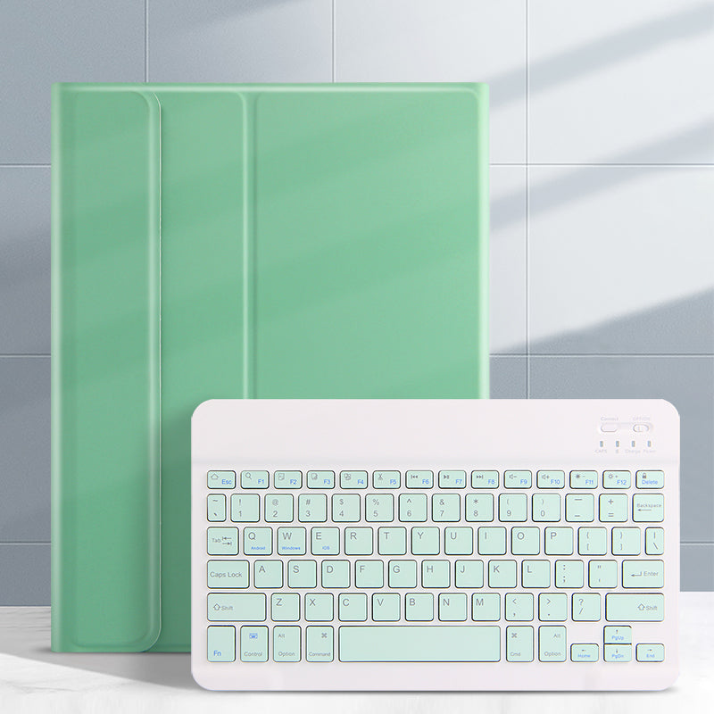 AJIUYU Wireless Bluetooth Keyboard 2-in-1 Leather Shell with Pen Slot for iPad Pro 10.5-inch (2017)/Air 10.5 inch (2019)