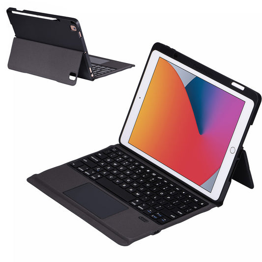 Integrated Bluetooth Keyboard Cover PU Leather Case for iPad 10.2 (2021)/(2020)/(2019)/iPad Air 10.5 inch (2019)