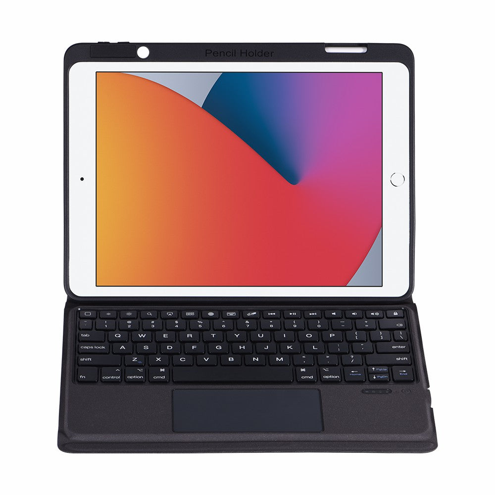 Integrated Bluetooth Keyboard Cover PU Leather Case for iPad 10.2 (2021)/(2020)/(2019)/iPad Air 10.5 inch (2019)