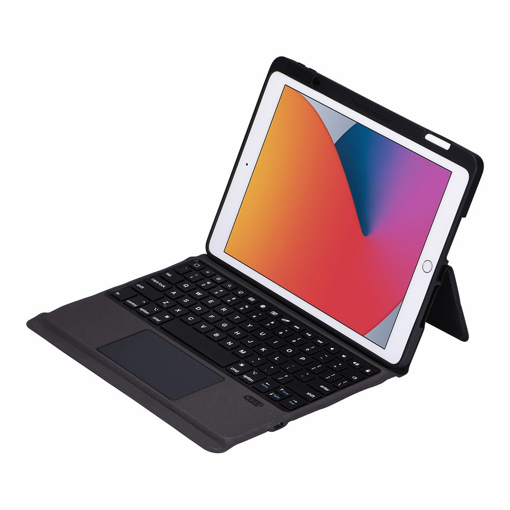 Integrated Bluetooth Keyboard Cover PU Leather Case for iPad 10.2 (2021)/(2020)/(2019)/iPad Air 10.5 inch (2019)