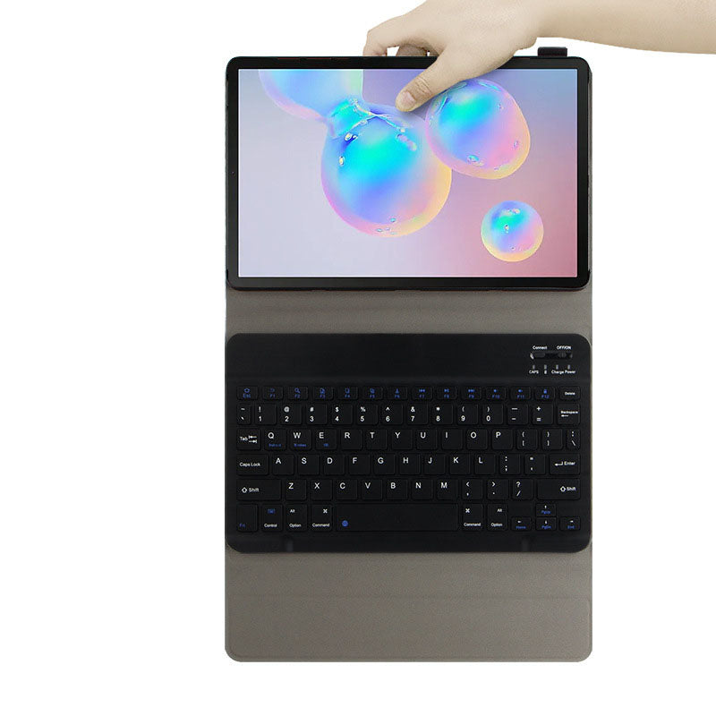 AJIUYU Wireless Bluetooth Keyboard Leather Case for Samsung Galaxy Tab S6 Lite P610/P615/S6 Lite (2022)