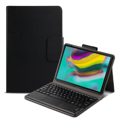 AJIUYU Wireless Touch Pad Bluetooth Keyboard with Stand Leather Case for Samsung Galaxy Tab A7 10.4 (2020) T500 / T505