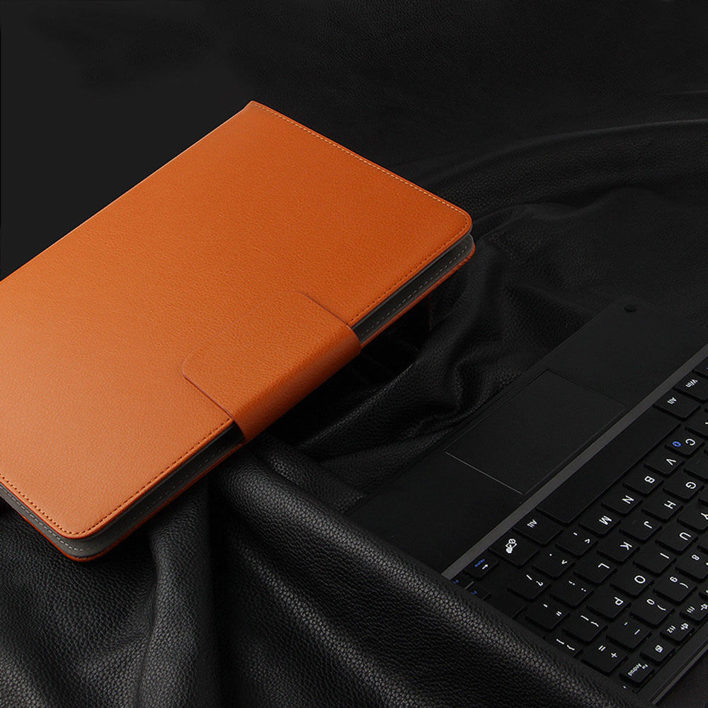 AJIUYU Wireless Touch Pad Bluetooth Keyboard with Stand Leather Case for Samsung Galaxy Tab A7 10.4 (2020) T500 / T505