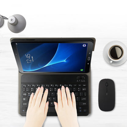 AJIUYU Wireless Bluetooth Keyboard + Leather Shell for Samsung Galaxy Tab A 10.1 (2016)