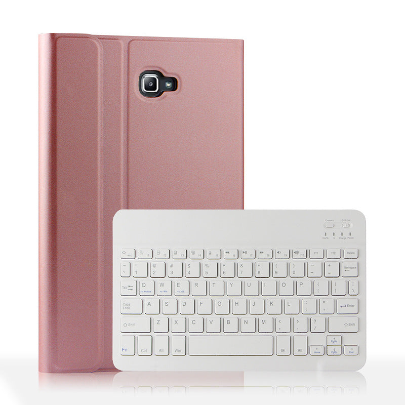 AJIUYU Wireless Bluetooth Keyboard + Leather Shell for Samsung Galaxy Tab A 10.1 (2016)
