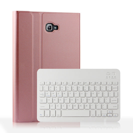 AJIUYU Wireless Bluetooth Keyboard + Leather Shell for Samsung Galaxy Tab A 10.1 (2016)