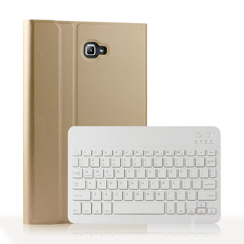AJIUYU Wireless Bluetooth Keyboard + Leather Shell for Samsung Galaxy Tab A 10.1 (2016)