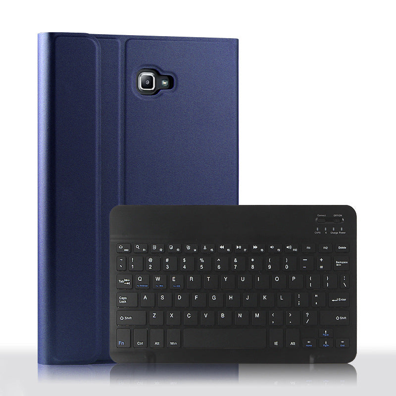 AJIUYU Wireless Bluetooth Keyboard + Leather Shell for Samsung Galaxy Tab A 10.1 (2016)