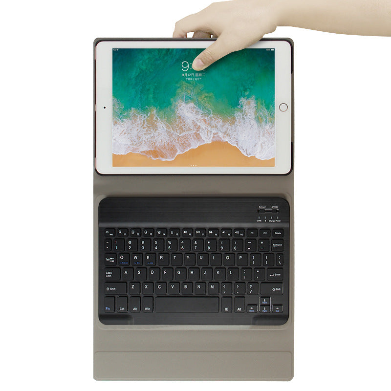 AJIUYU Leather Shell + Wireless Bluetooth Keyboard for iPad Air (2022)/(2020)