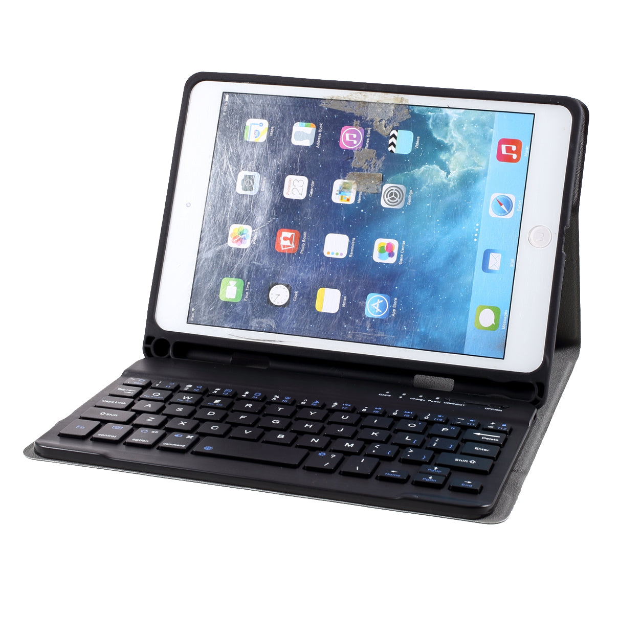 Textured Leather Case+Bluetooth Keyboard for iPad Mini 2/iPad Mini/iPad Mini 4/iPad Mini (2019) 7.9 inch