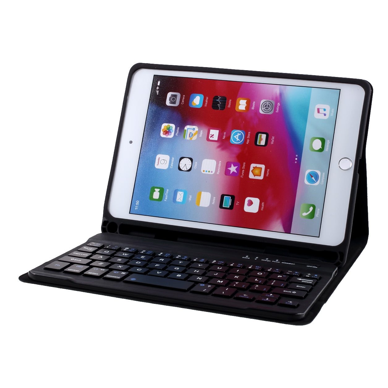 Smart Bluetooth Keyboard Leather Stand Case for iPad Mini 2/iPad mini/iPad mini 4/iPad mini (2019) 7.9 inch