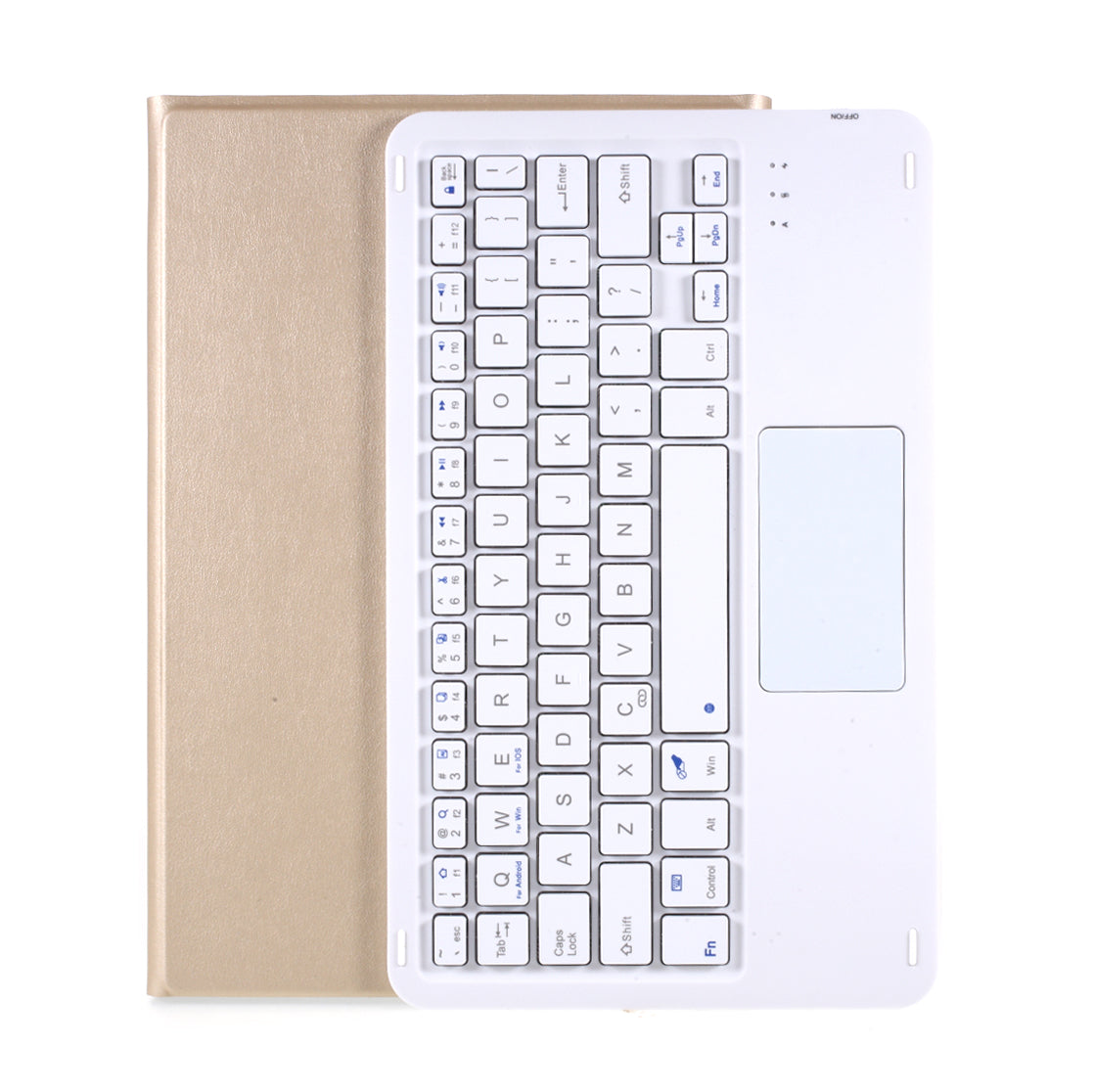 A610-A Leather Protective Case + Keyboard with Touch Board Set for Samsung Galaxy Tab S6 Lite P610/P615