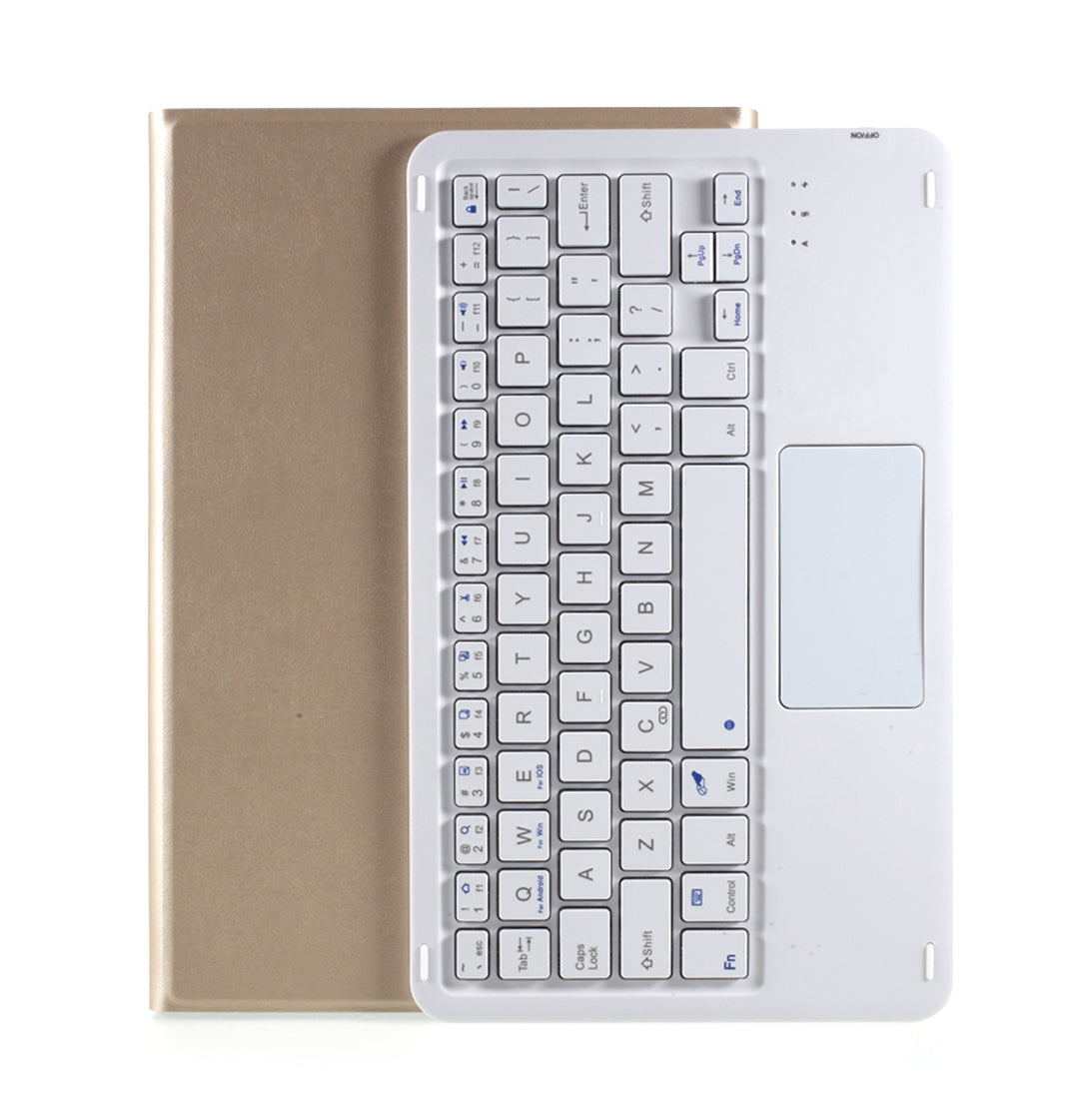 Wireless Bluetooth Touch Keyboard + Leather Protective Case Set for Lenovo Tab M10 Plus
