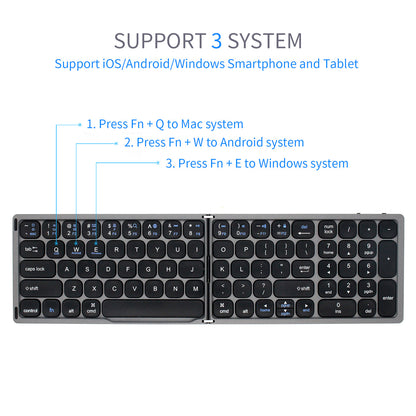 FK328 Portable Folding Wireless Bluetooth Keyboard for iOS/Android/Windows