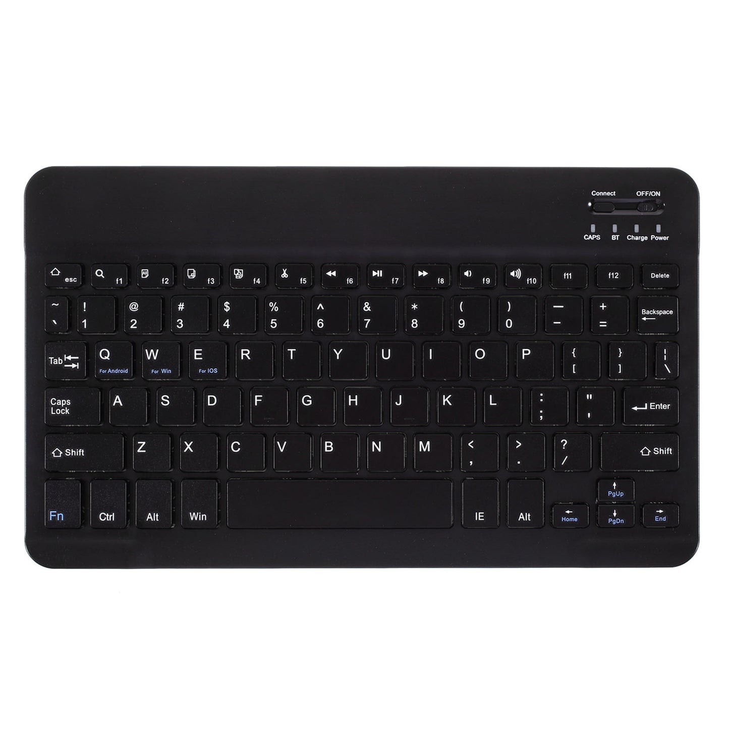 10 Inch Mini Bluetooth Keyboard USB Rechargeable Wireless Keyboard for iPad Tablet PC