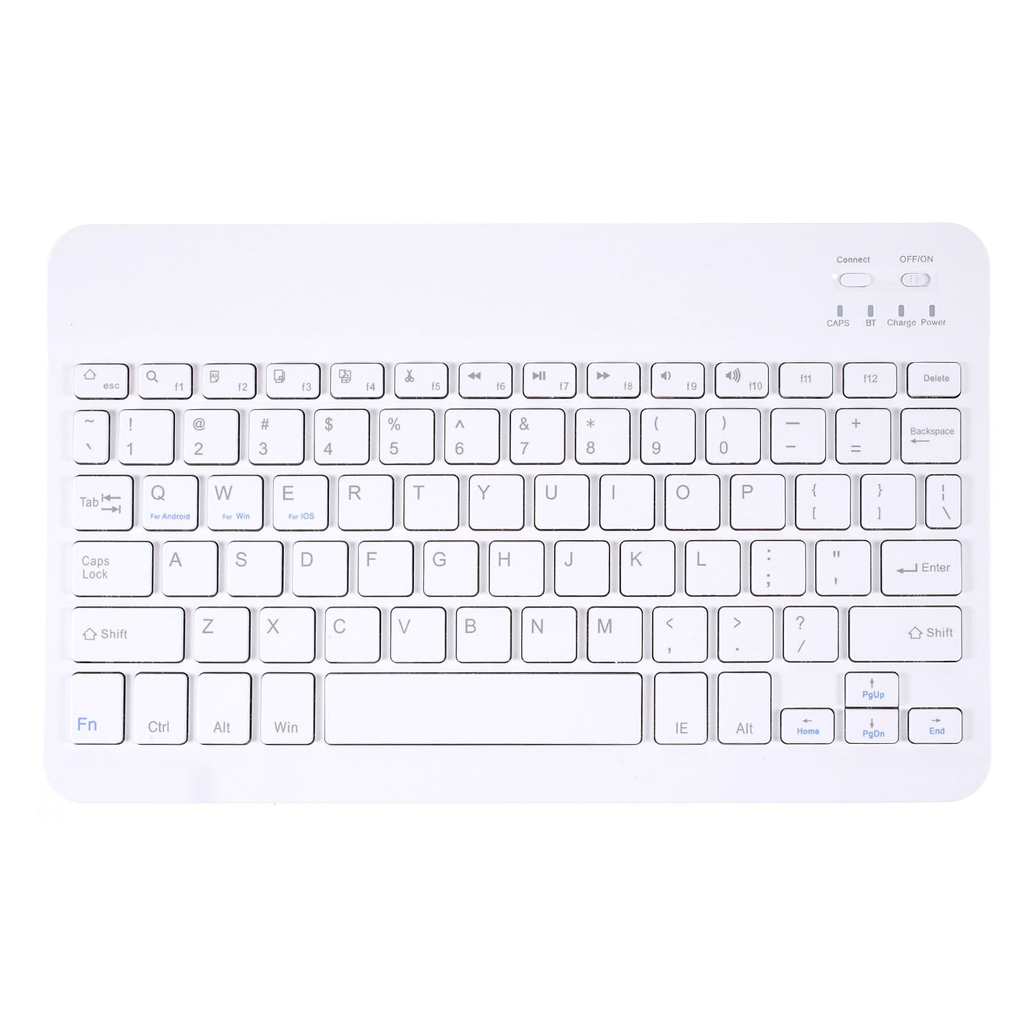 10 Inch Mini Bluetooth Keyboard USB Rechargeable Wireless Keyboard for iPad Tablet PC