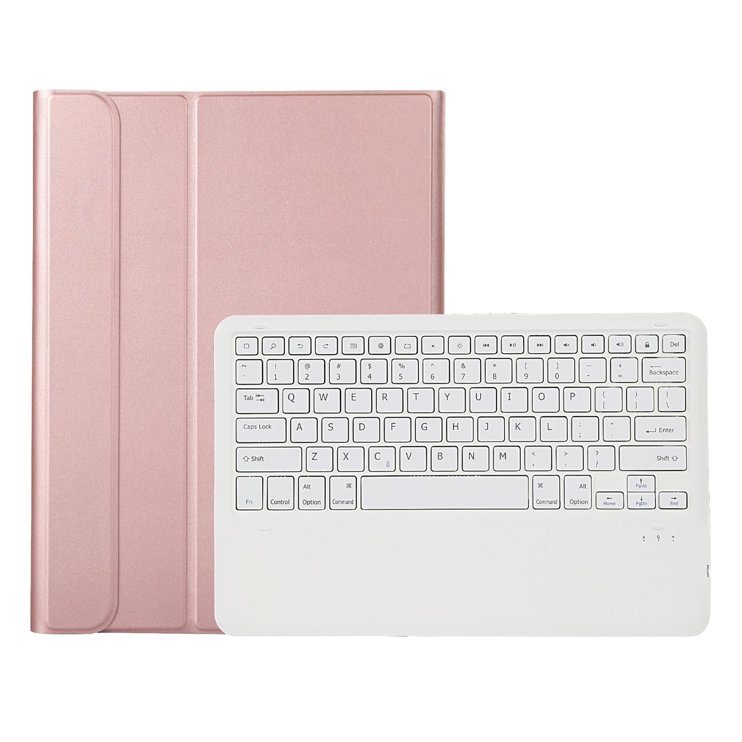 A970B Leather Case Bluetooth Keyboard with Built-in Pen Slot for Samsung Galaxy Tab S7 FE T730 T736/S7 Plus 12.4 Inch (T970/T975 2020)