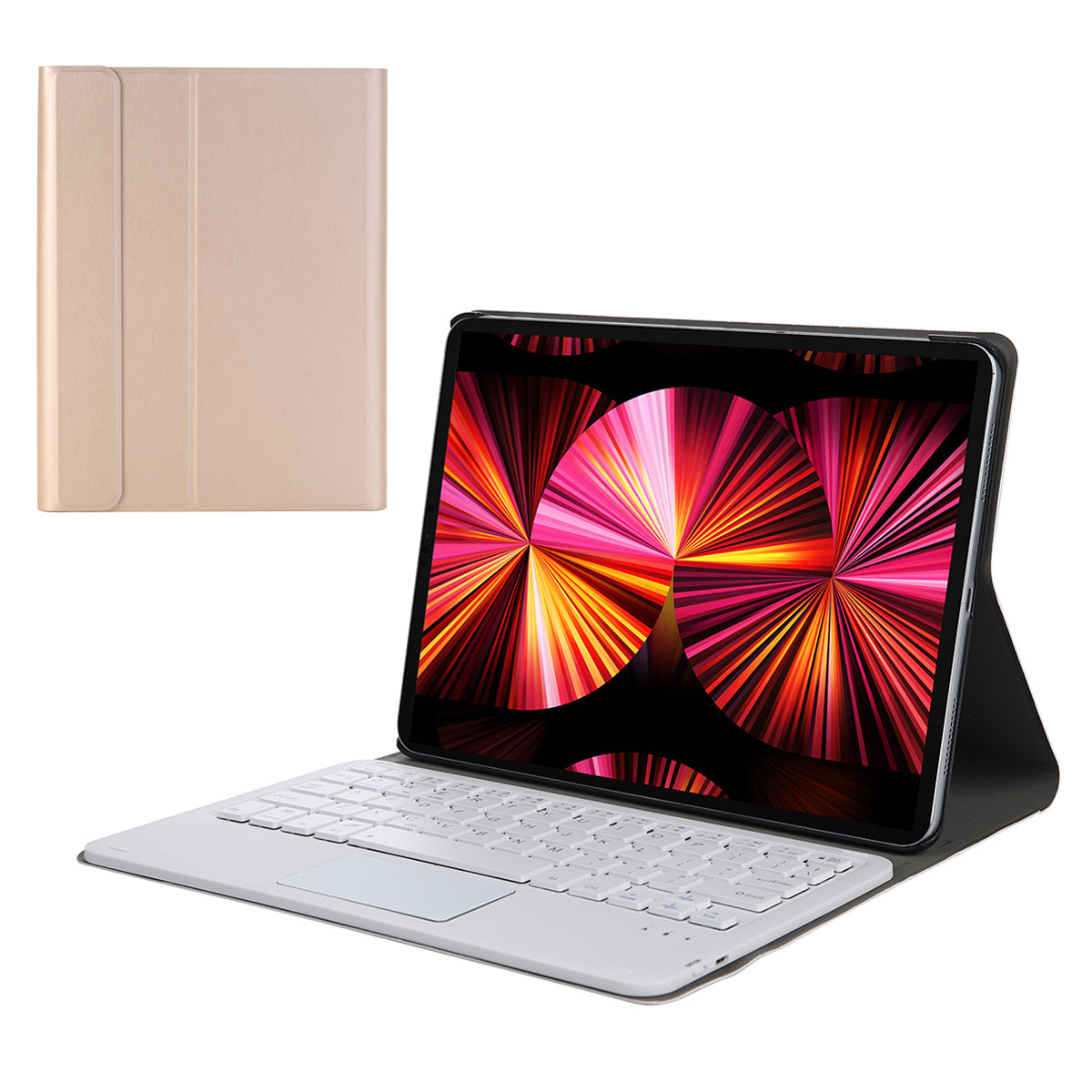 A11-A Bluetooth Keyboard with Standing Leather Case for iPad Pro 11-inch (2018) (2020) (2021) / iPad Air (2022)/(2020)