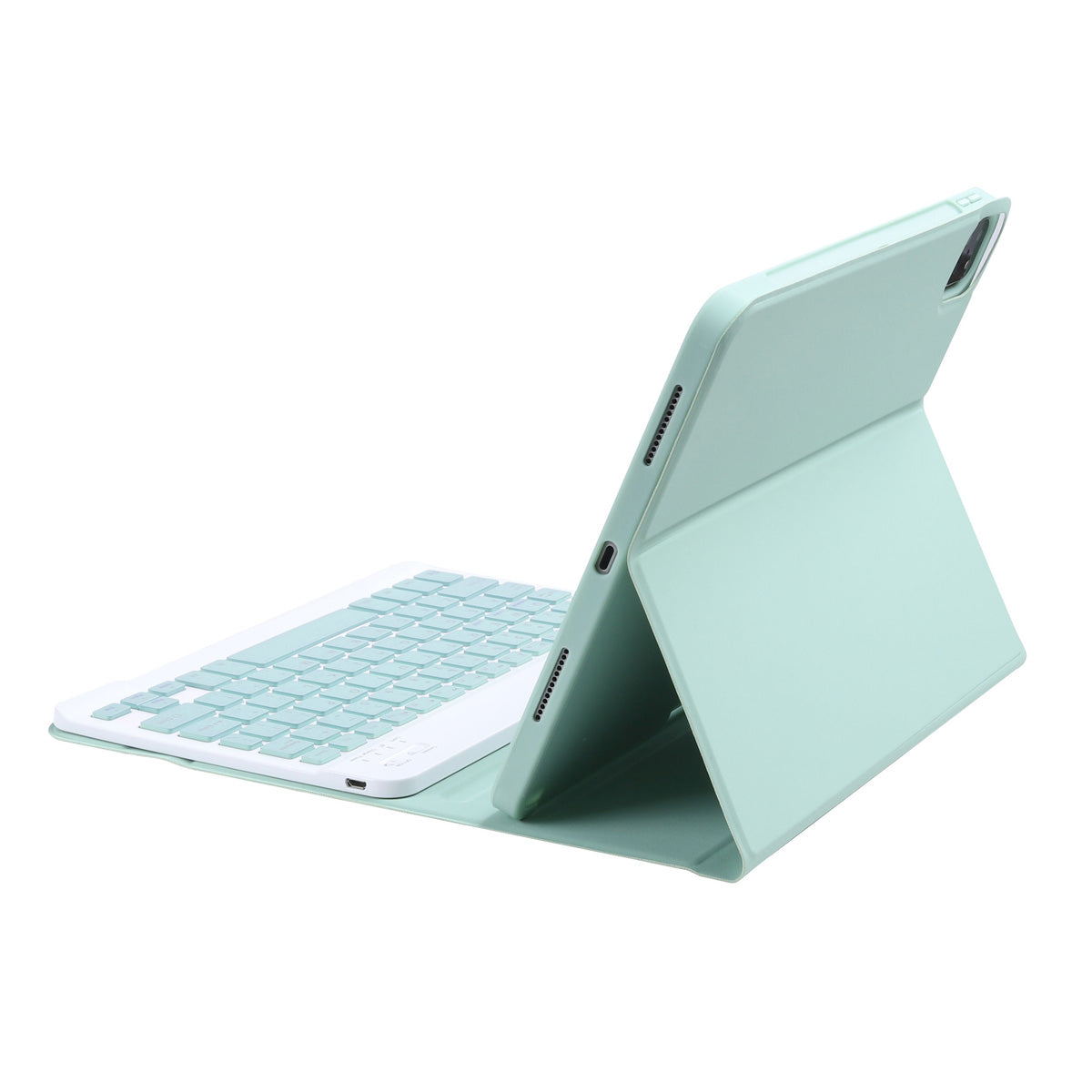 C-11B Candy Color Leather Case Bluetooth Keyboard with Pen Slot for iPad Pro 11-inch (2021)