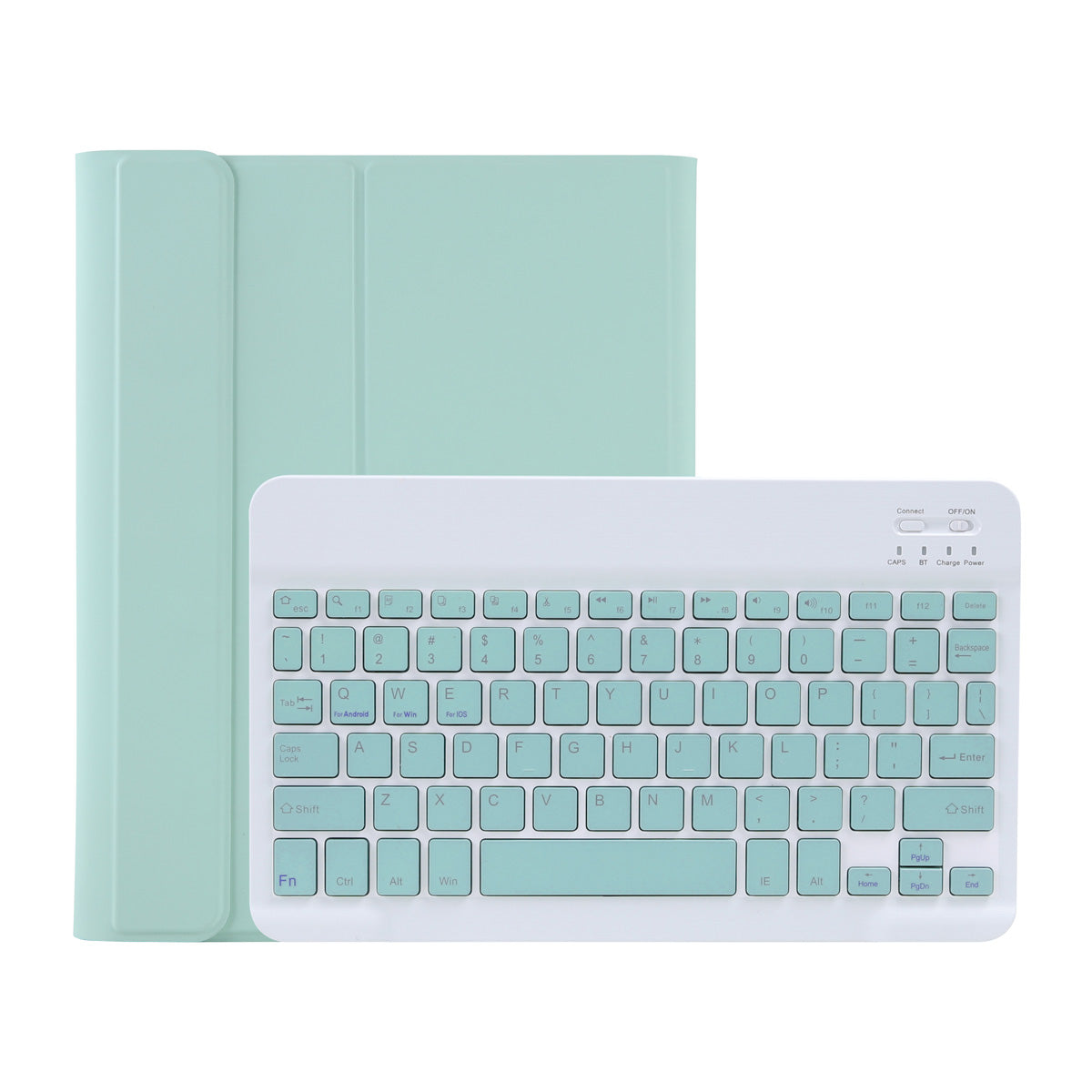 C-11B Candy Color Leather Case Bluetooth Keyboard with Pen Slot for iPad Pro 11-inch (2021)