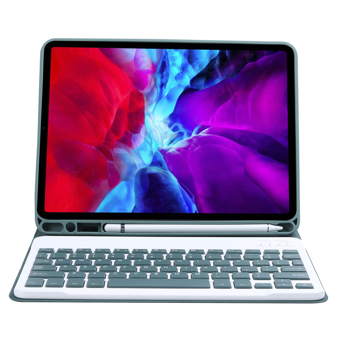 C-11B Candy Color Leather Case Bluetooth Keyboard with Pen Slot for iPad Pro 11-inch (2021)