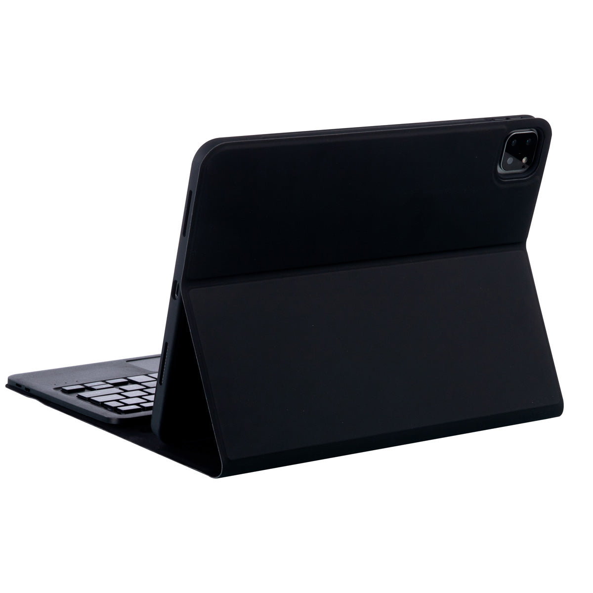 T11B-A Candy Color Leather Stand Case with Bluetooth Touchpad Keyboard Built-in Pen Slot for iPad Pro 11-inch (2021)
