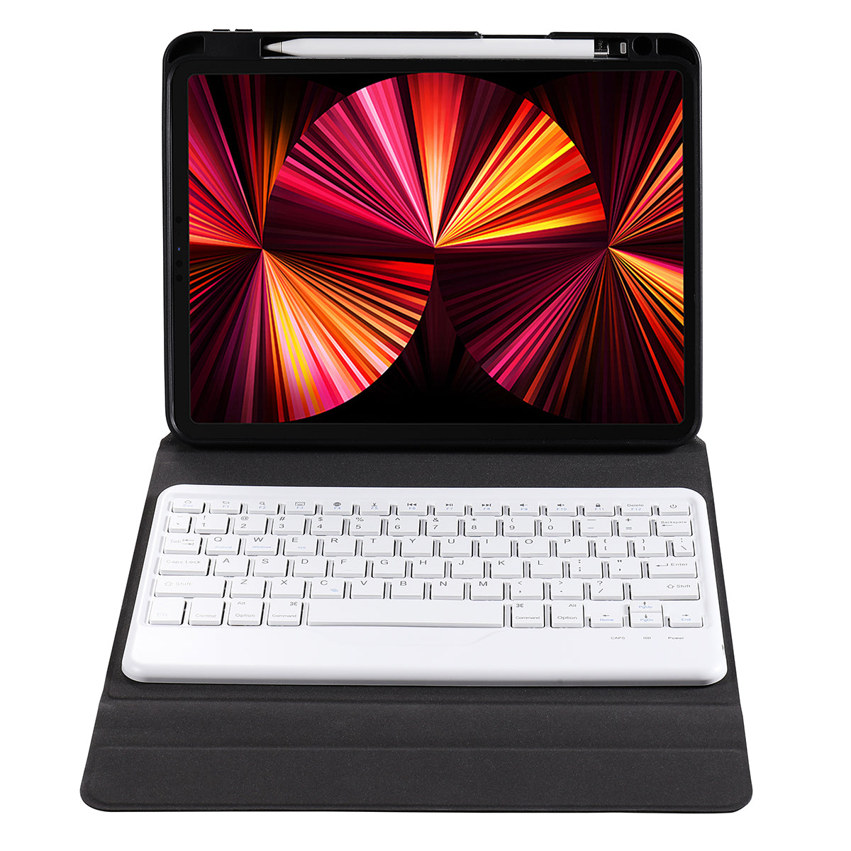 B011 Trid-fold Stand Bluetooth Keyboard Tablet Case Cover with Pen Slot for iPad Pro 11-inch (2021/2020/2018)/iPad Air (2022)/(2020)