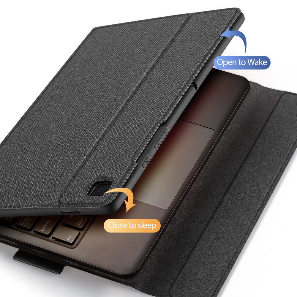 DUX DUCIS Detachable Bluetooth Keyboard Leather Tablet Stand Case Protector Shell for Samsung Galaxy Tab A7 10.4 (2020) / (2022)