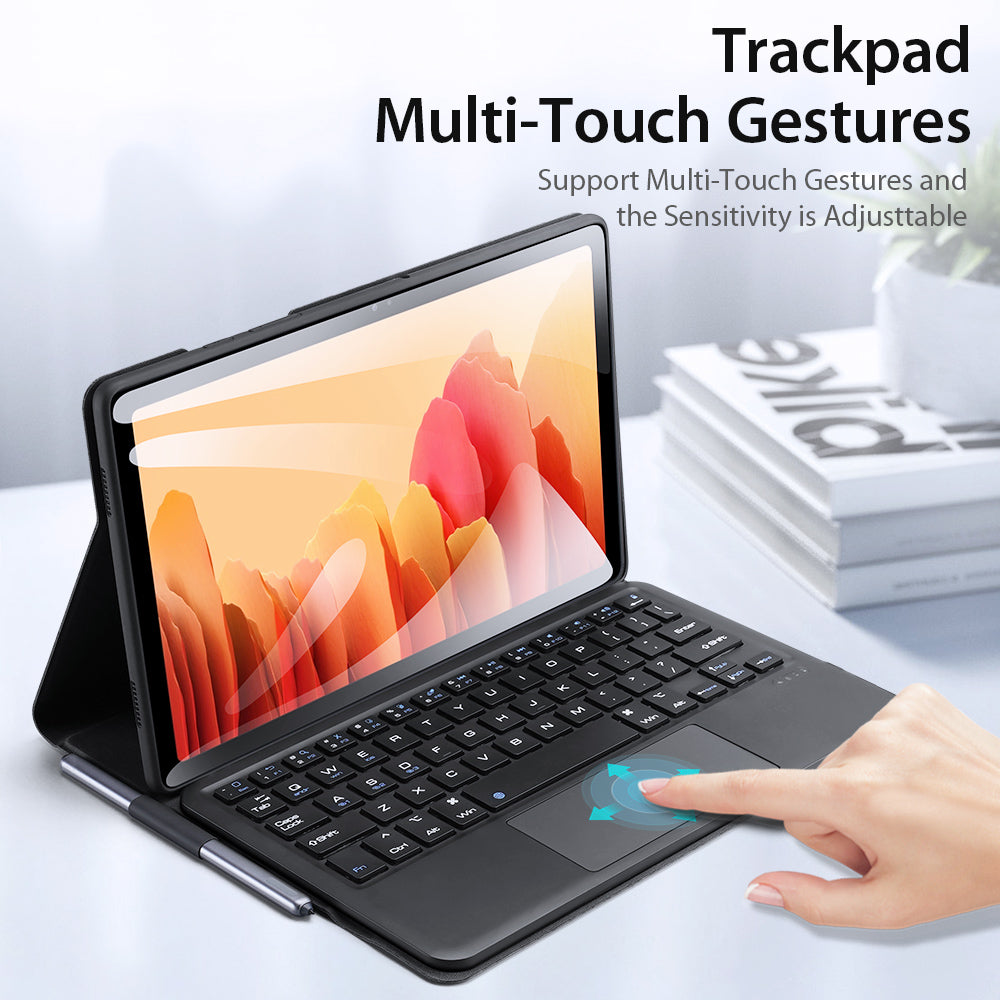 DUX DUCIS Detachable Bluetooth Keyboard Leather Tablet Stand Case Protector Shell for Samsung Galaxy Tab A7 10.4 (2020) / (2022)