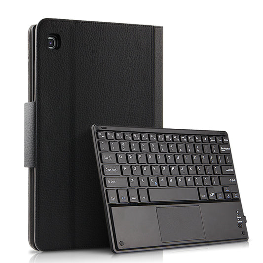 JIUYU Wireless Bluetooth Keyboard Genuine Leather Case for Samsung Galaxy Tab A7 10.4 (2020)