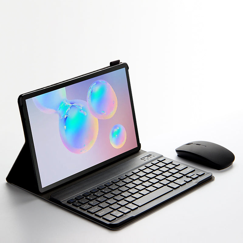 AJIUYU Quality Leather Protective Shell with Wireless Bluetooth Keyboard for Samsung Galaxy Tab S6