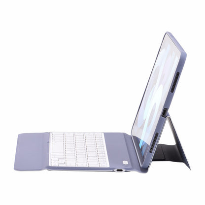 T1086 Magnetic Clasp Wireless Bluetooth Keyboard Protective Leather Case with Pen Loop for iPad Air (2022)/(2020)/Pro 11-inch (2021)/(2020)/(2018)