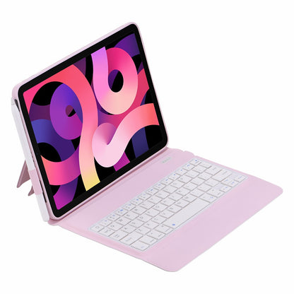 T1086 Magnetic Clasp Wireless Bluetooth Keyboard Protective Leather Case with Pen Loop for iPad Air (2022)/(2020)/Pro 11-inch (2021)/(2020)/(2018)