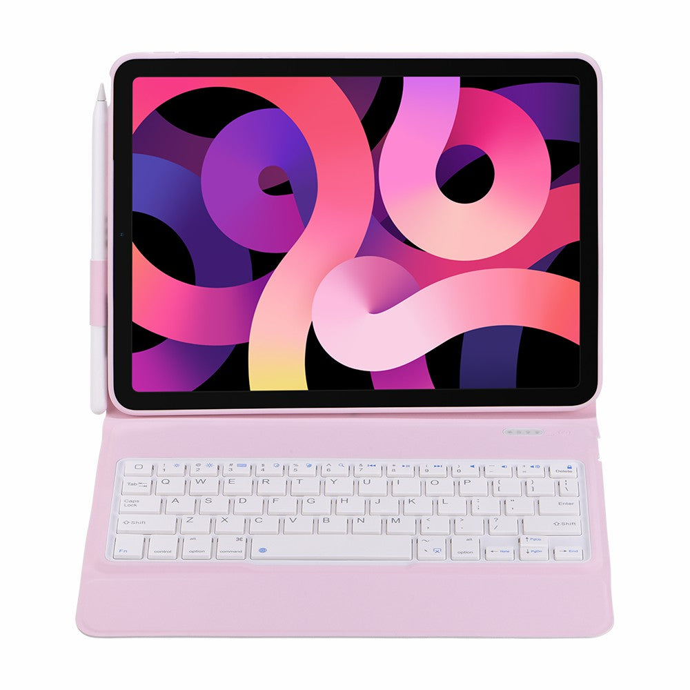 T1086 Magnetic Clasp Wireless Bluetooth Keyboard Protective Leather Case with Pen Loop for iPad Air (2022)/(2020)/Pro 11-inch (2021)/(2020)/(2018)