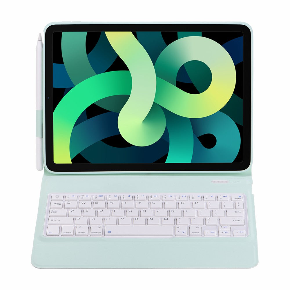 T1086 Magnetic Clasp Wireless Bluetooth Keyboard Protective Leather Case with Pen Loop for iPad Air (2022)/(2020)/Pro 11-inch (2021)/(2020)/(2018)