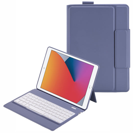 T1082 Magnetic Clasp Wireless Bluetooth Keyboard Inner TPU Protective Leather Case with Pen Loop for iPad 10.2 (2021)/(2020)/(2019)/Air 10.5 inch (2019)/Pro 10.5-inch (2017)