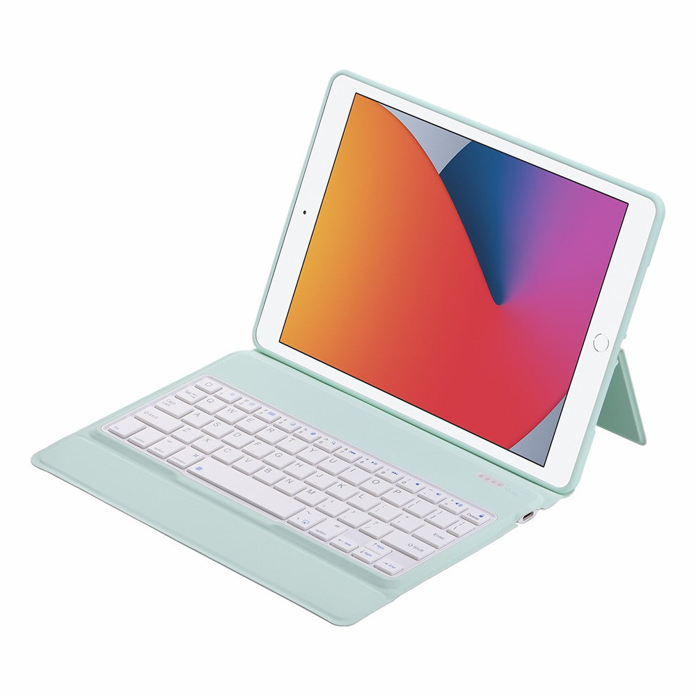 T1082 Magnetic Clasp Wireless Bluetooth Keyboard Inner TPU Protective Leather Case with Pen Loop for iPad 10.2 (2021)/(2020)/(2019)/Air 10.5 inch (2019)/Pro 10.5-inch (2017)