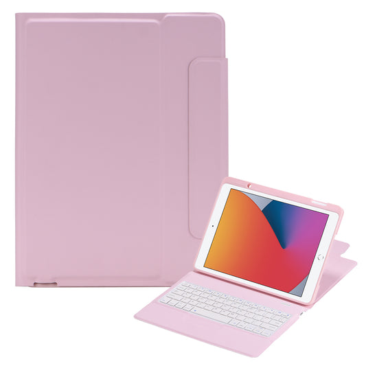 T6012 Ultra Slim Wireless Bluetooth Keyboard Leather Protective Case for iPad 10.2 (2021)/(2020)/(2019)/Air 10.5 inch (2019)/Pro 10.5-inch (2017)