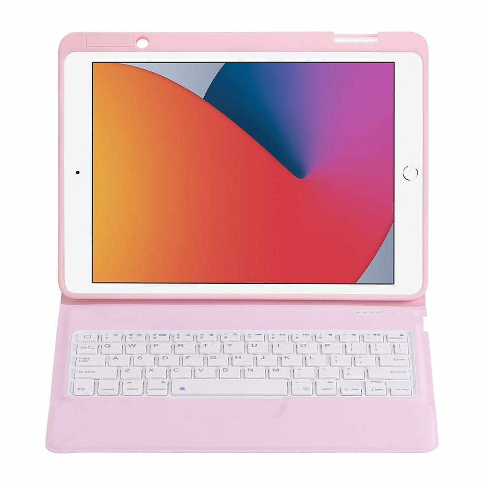 T6012 Ultra Slim Wireless Bluetooth Keyboard Leather Protective Case for iPad 10.2 (2021)/(2020)/(2019)/Air 10.5 inch (2019)/Pro 10.5-inch (2017)