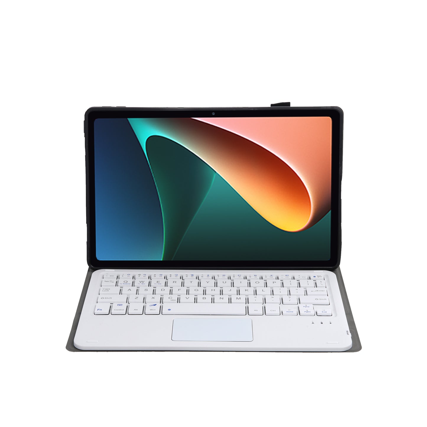 AN05-A TPU Frame + Leather Stand Case with Detachable Bluetooth Touchpad Keyboard for Xiaomi Pad 5/5 Pro