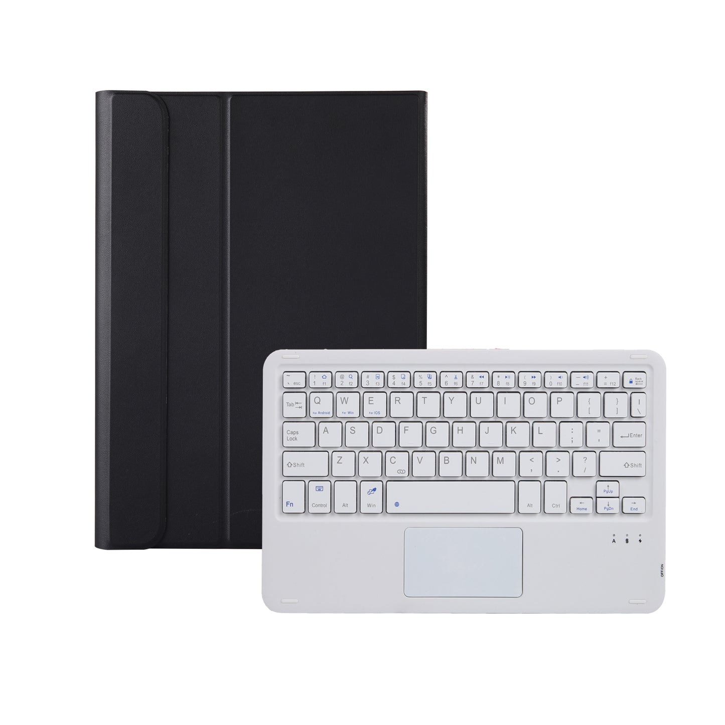 AN05-A TPU Frame + Leather Stand Case with Detachable Bluetooth Touchpad Keyboard for Xiaomi Pad 5/5 Pro