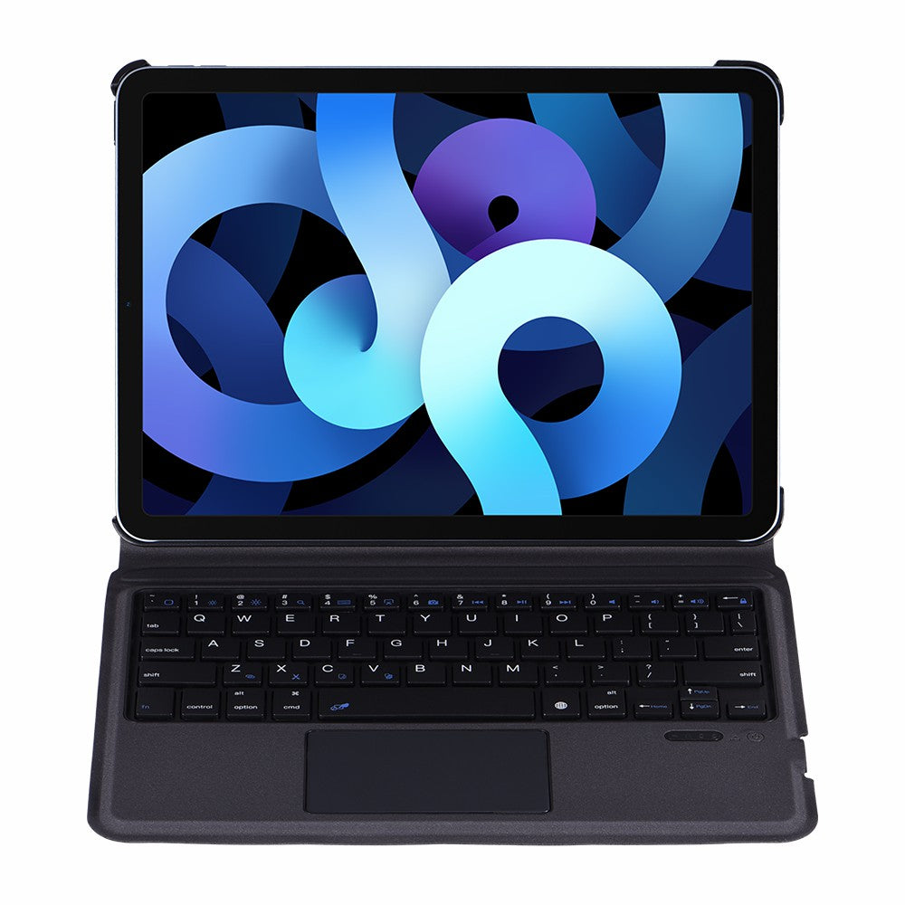 1096 Lightweight Wireless Bluetooth Keyboard + Smooth Leather Protective Cover Case for iPad 10.2 (2021)/(2020)/(2019)/Air 10.5 inch (2019)/Pro 10.5-inch (2017)